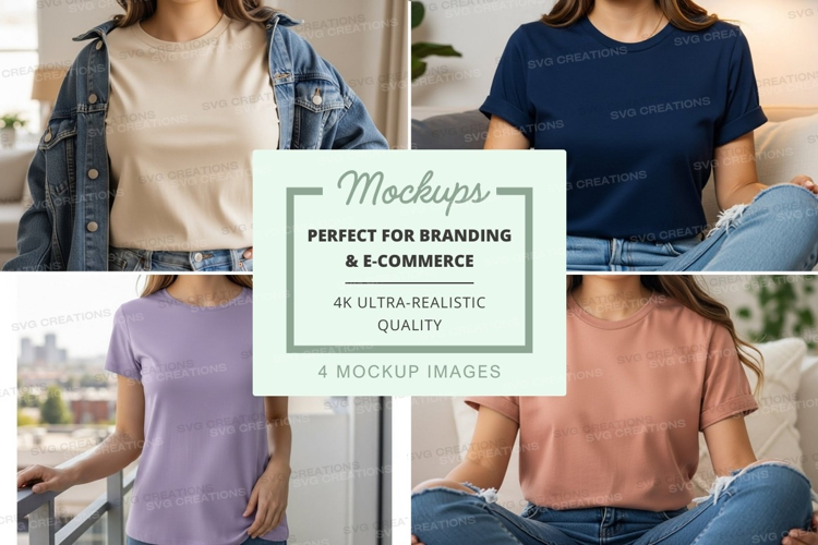 Casual t-shirts mockup