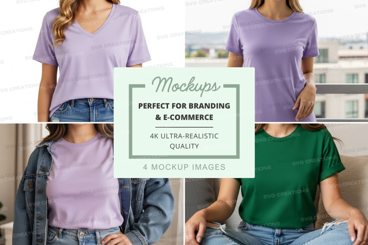 Casual t-shirt mockup