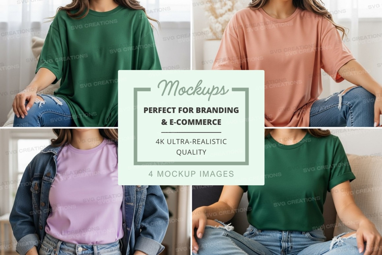 Casual t-shirt mockup
