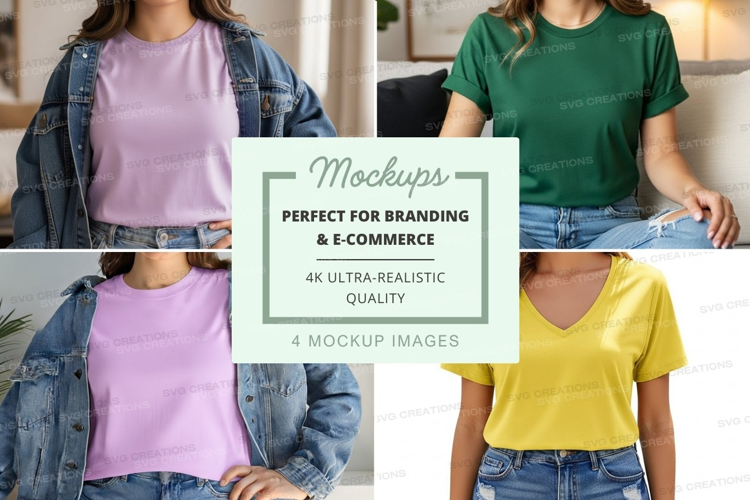 Casual t-shirts mockup