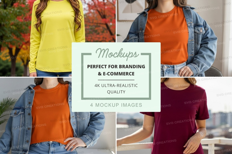 Casual t-shirts mockup