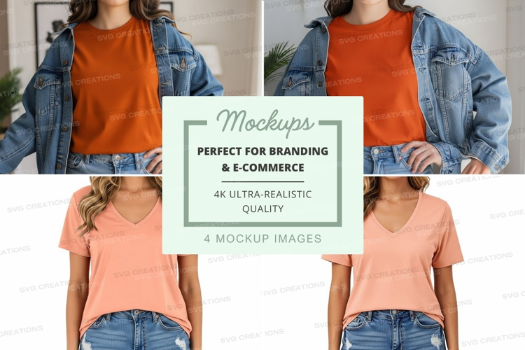 Casual t-shirt mockup