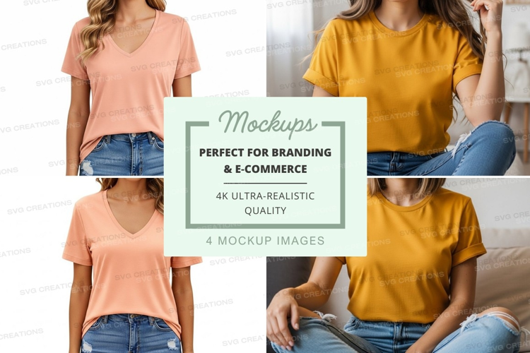 Casual t-shirt mockup