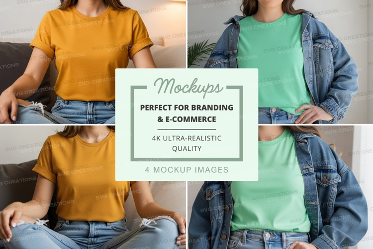 Casual outfit mockup