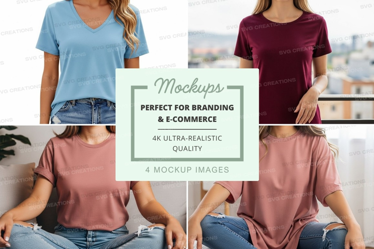 Casual t-shirts mockup