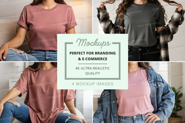 Casual t-shirt mockup