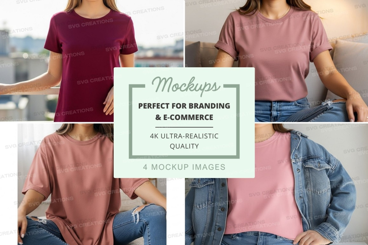 Casual t-shirts mockup