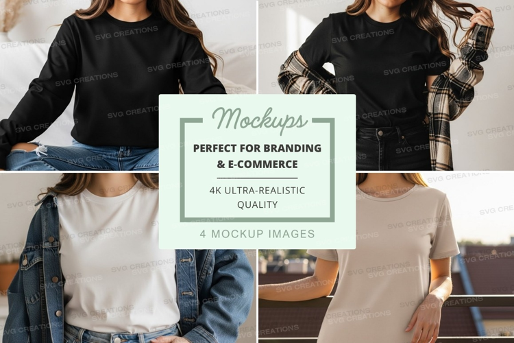 Casual outfit mockup