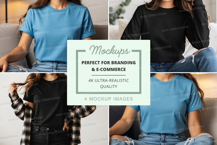 Casual t-shirt mockup