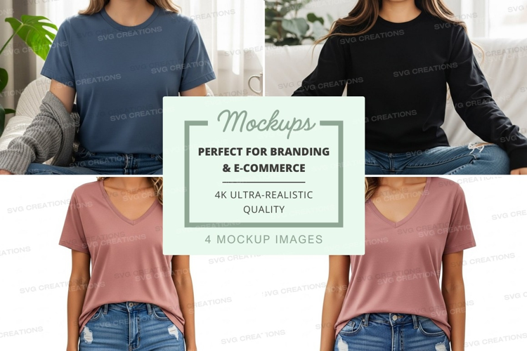 Casual t-shirt mockup