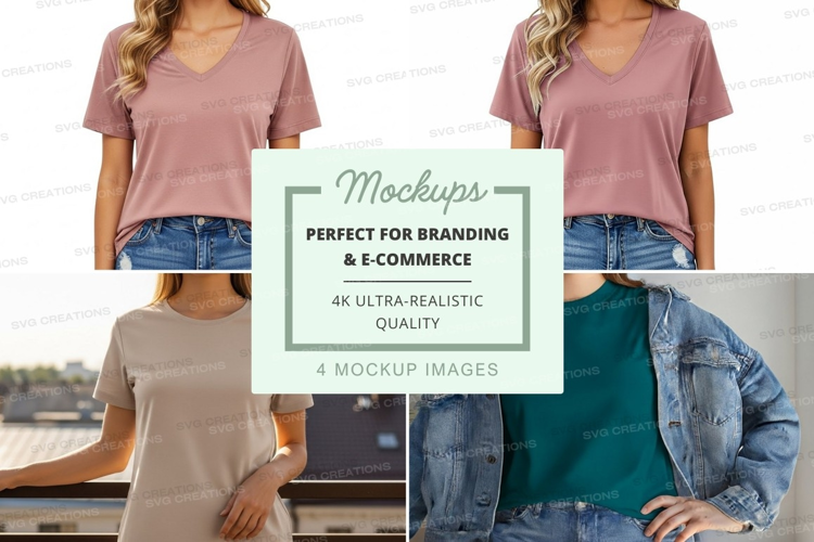 Casual t-shirt mockup