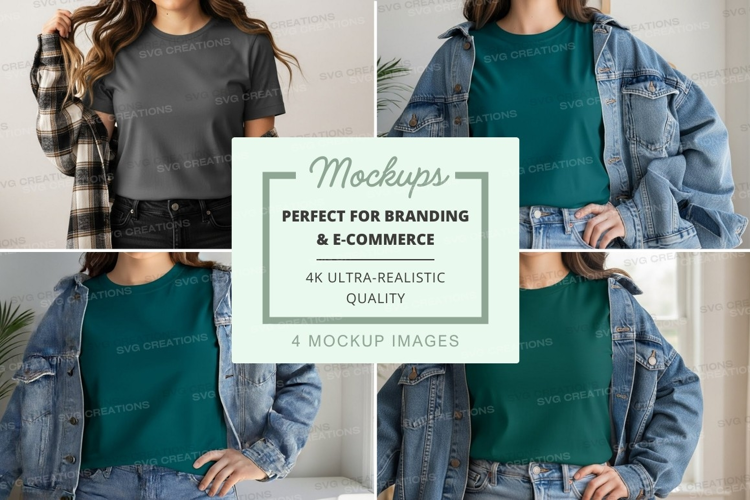 Casual outfit mockup