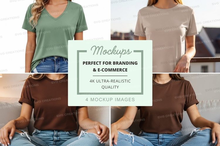Casual t-shirts mockup