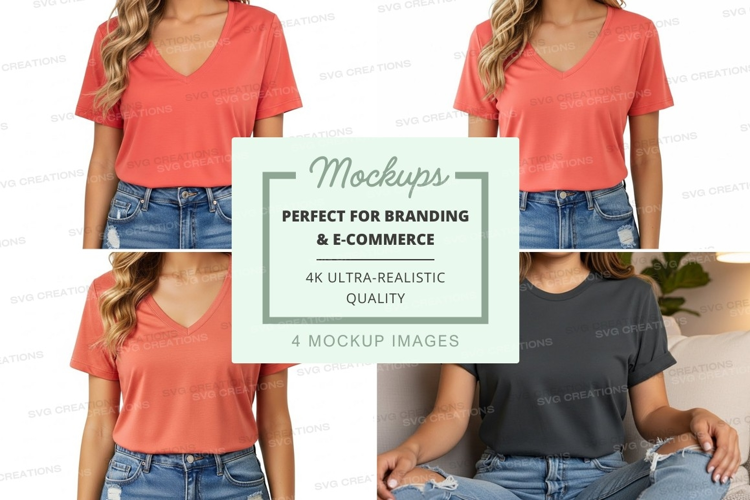 Casual t-shirt mockup