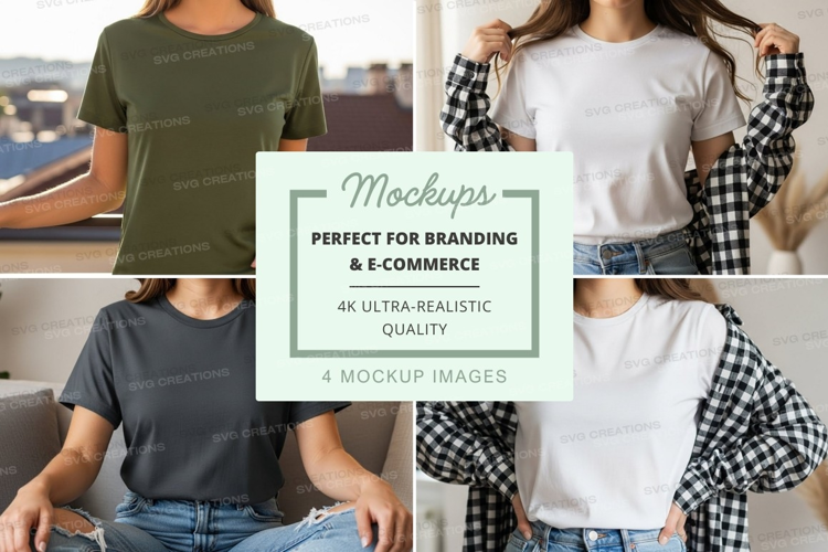 Casual t-shirt mockup