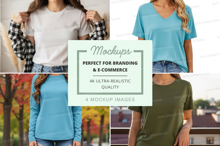 Casual t-shirts mockup