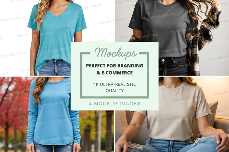 Casual t-shirts mockup