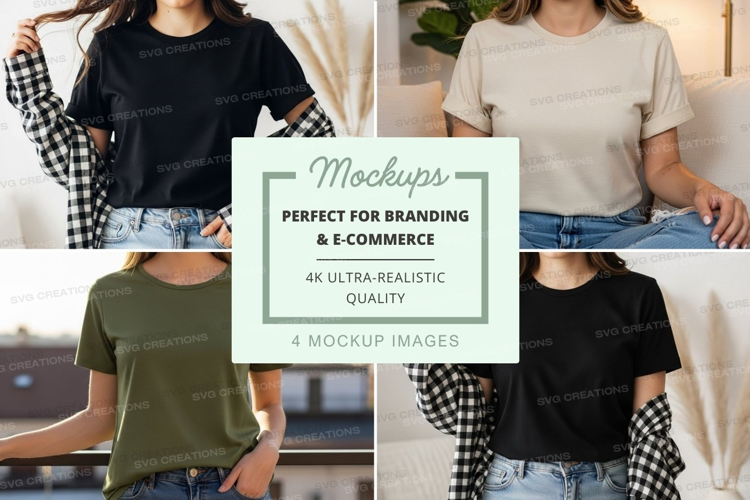 Casual t-shirts mockup