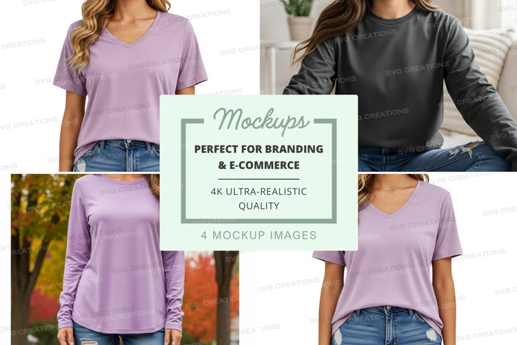 Casual t-shirt mockup
