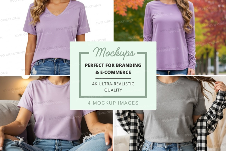 Casual autumn outfit mockup