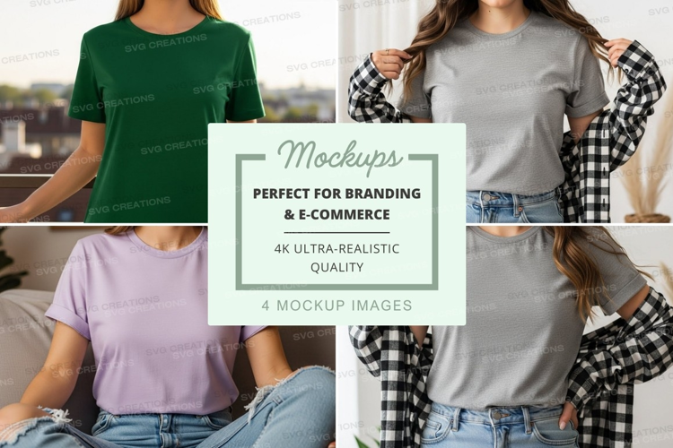 Casual t-shirts mockup