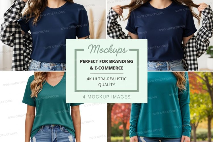 Casual t-shirt mockup