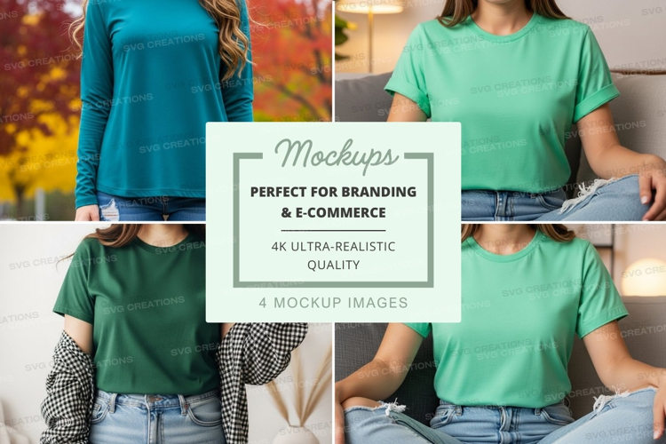 Casual t-shirt mockup