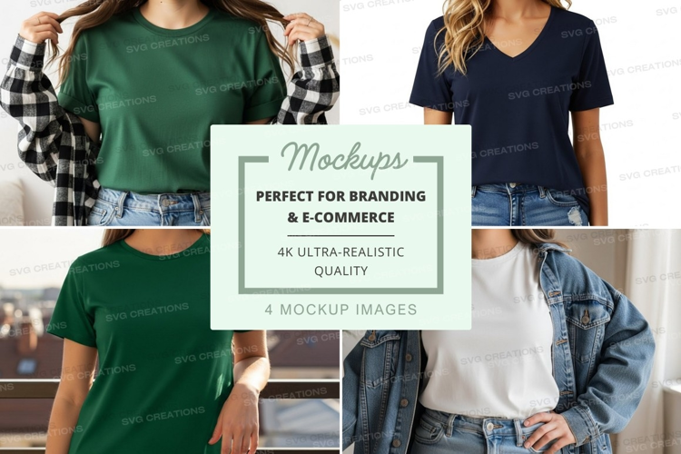 Casual t-shirt mockup