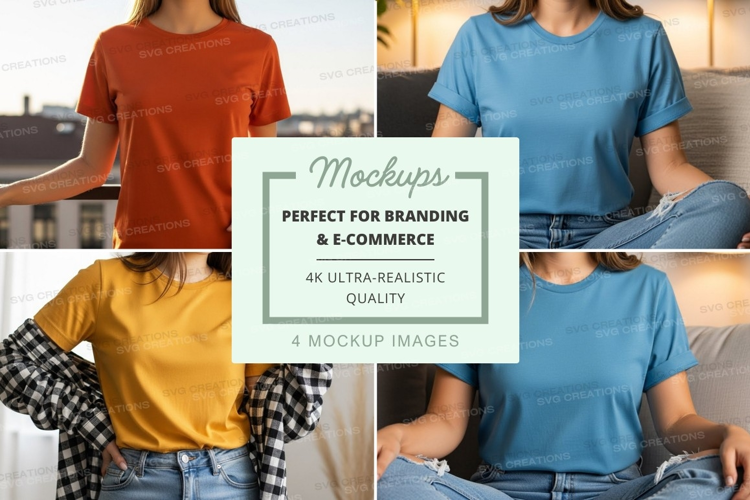 Casual t-shirt mockup