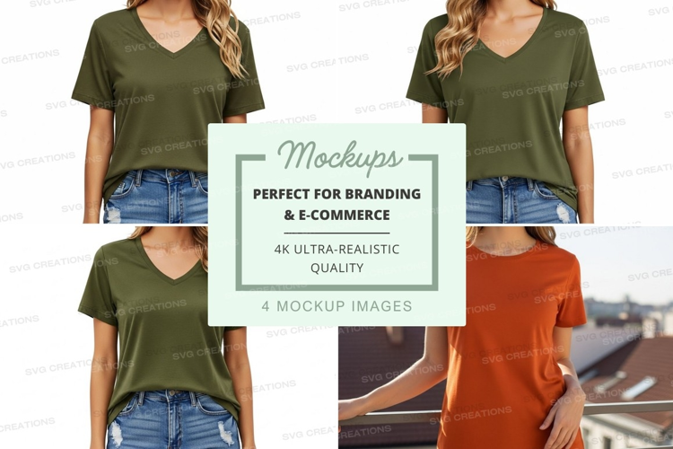 Casual t-shirt mockup