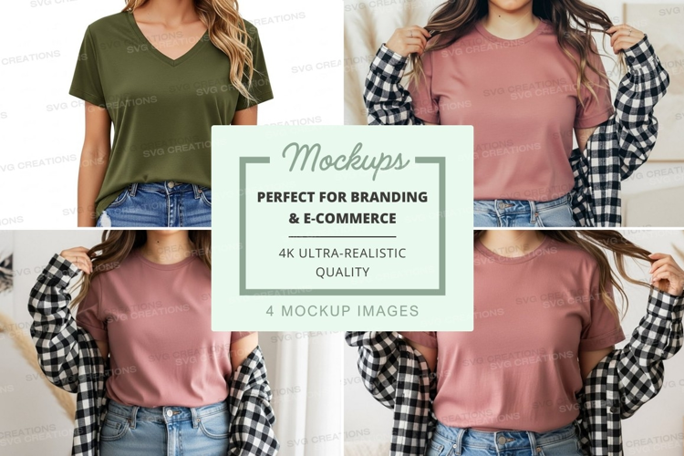 Casual t-shirt mockup