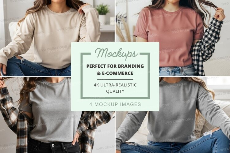 Casual winter outfits mockup example image 1