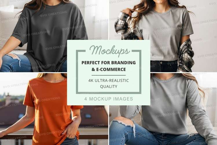 Casual t-shirts mockup
