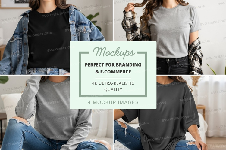 Casual t-shirt mockup