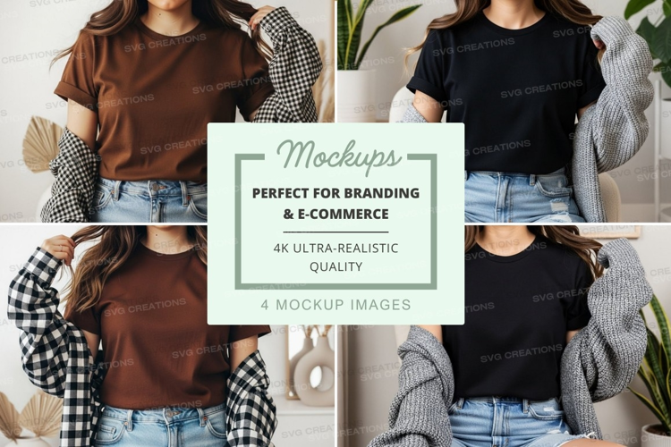 Casual t-shirt mockup