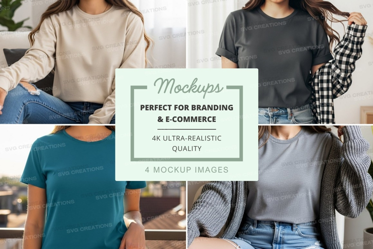 Casual t-shirt mockup