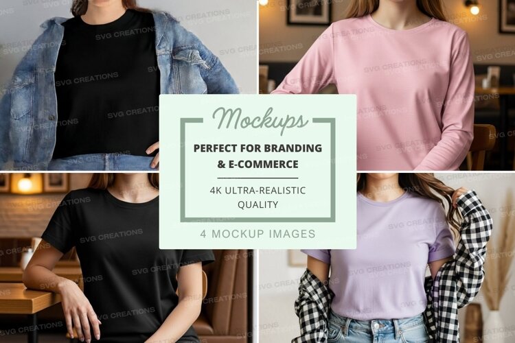 Casual t-shirt mockup example image 1