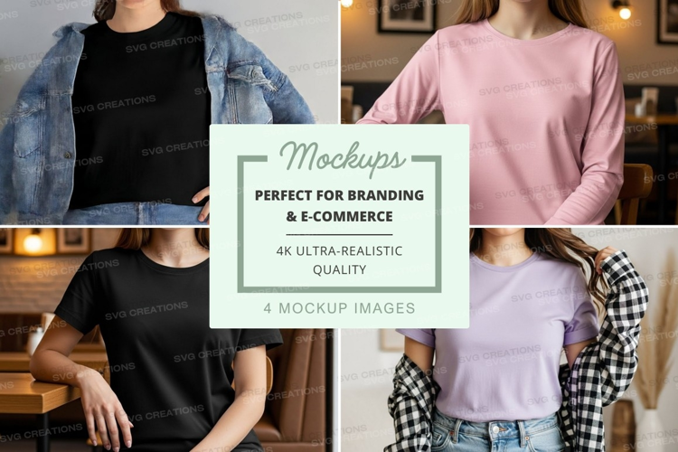 Casual t-shirt mockup