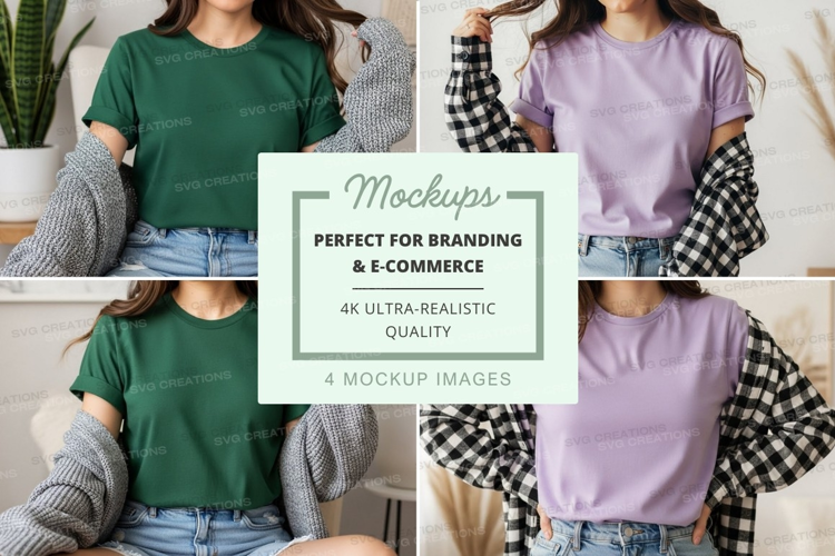 Casual t-shirts mockup