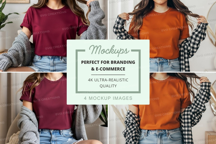 Casual outfit mockup