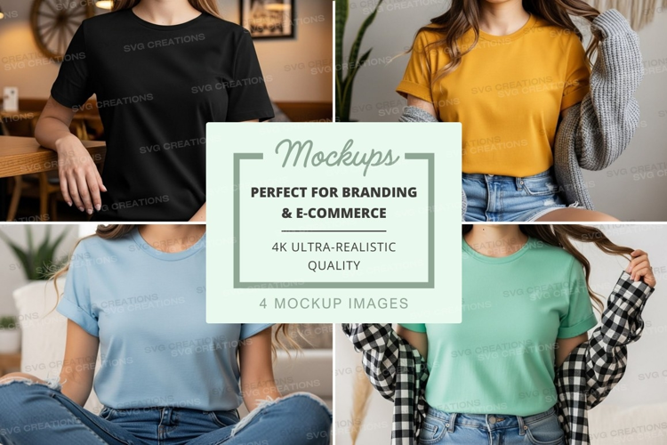 Casual t-shirts mockup