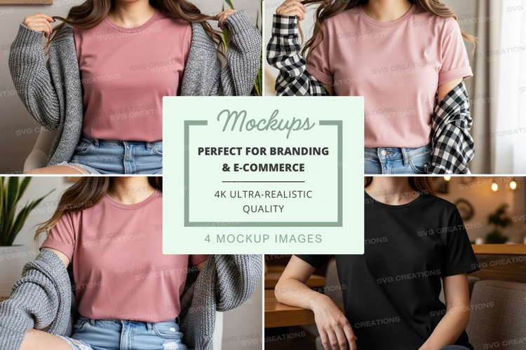 Casual outfit mockup