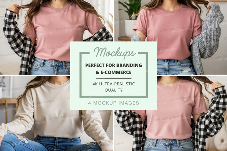 Casual outfit mockup