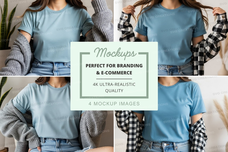 Casual outfit mockup