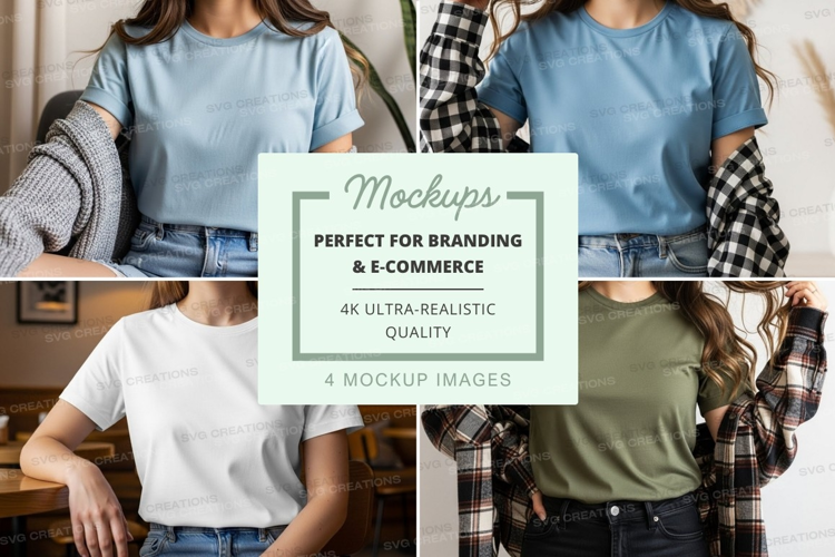 Casual t-shirts mockup