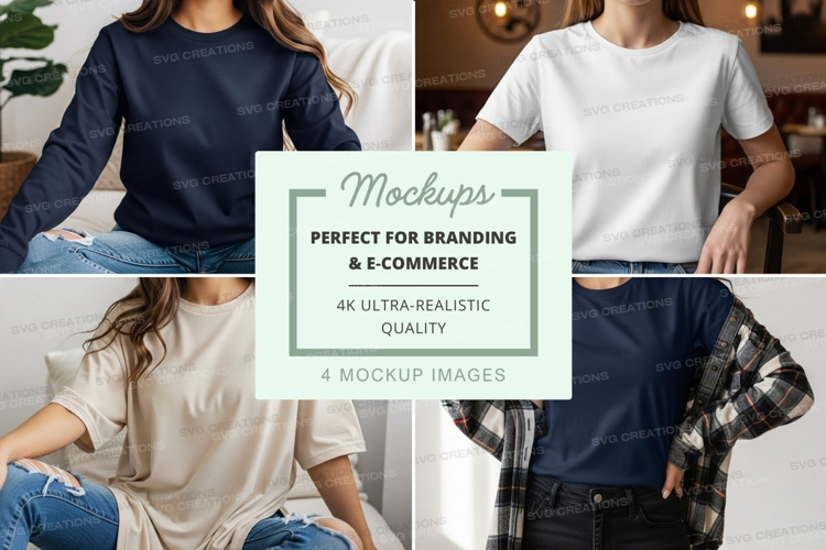 Casual t-shirt mockup