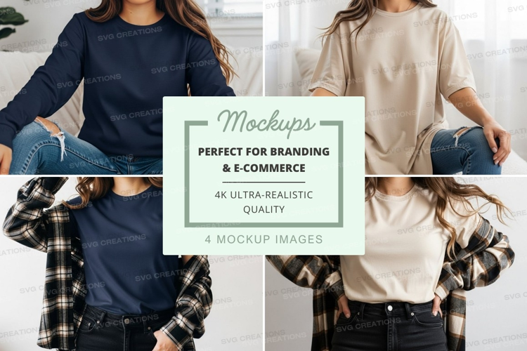 Casual winter fashion mockup