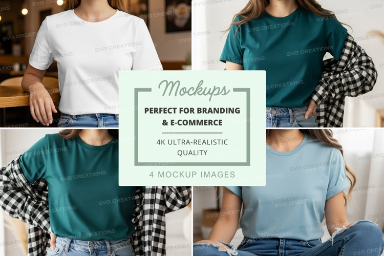 Casual t-shirt mockup