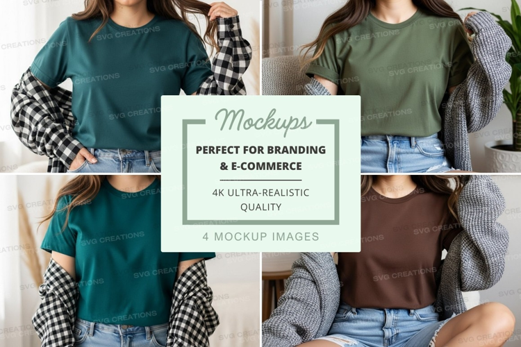 Casual t-shirt mockup