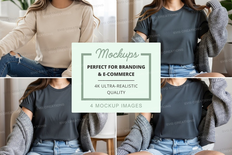Casual outfit mockup